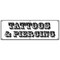 Signmission TATTOOS & PIERCING BANNER SIGN parlor artwork artist pierce studio ink B-72 Tattoos & Piercing - alternate 1